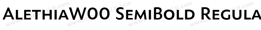 AlethiaW00 SemiBold Regular字体转换